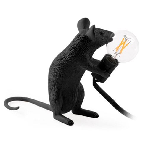  Buy Table Lamp - Mouse Rat Kids Lamp - Resina Black 58832 - in the EU