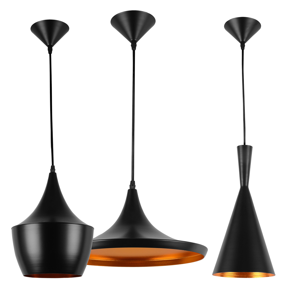  Buy Pack of 3 Pendant Ceiling Lamps - Industrial Design - Extensive Black 59258 - in the EU