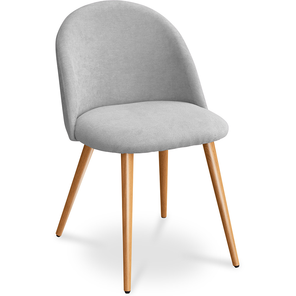  Buy Dining Chair - Upholstered in Fabric - Scandinavian Style - Evelyne Light grey 59261 - in the EU