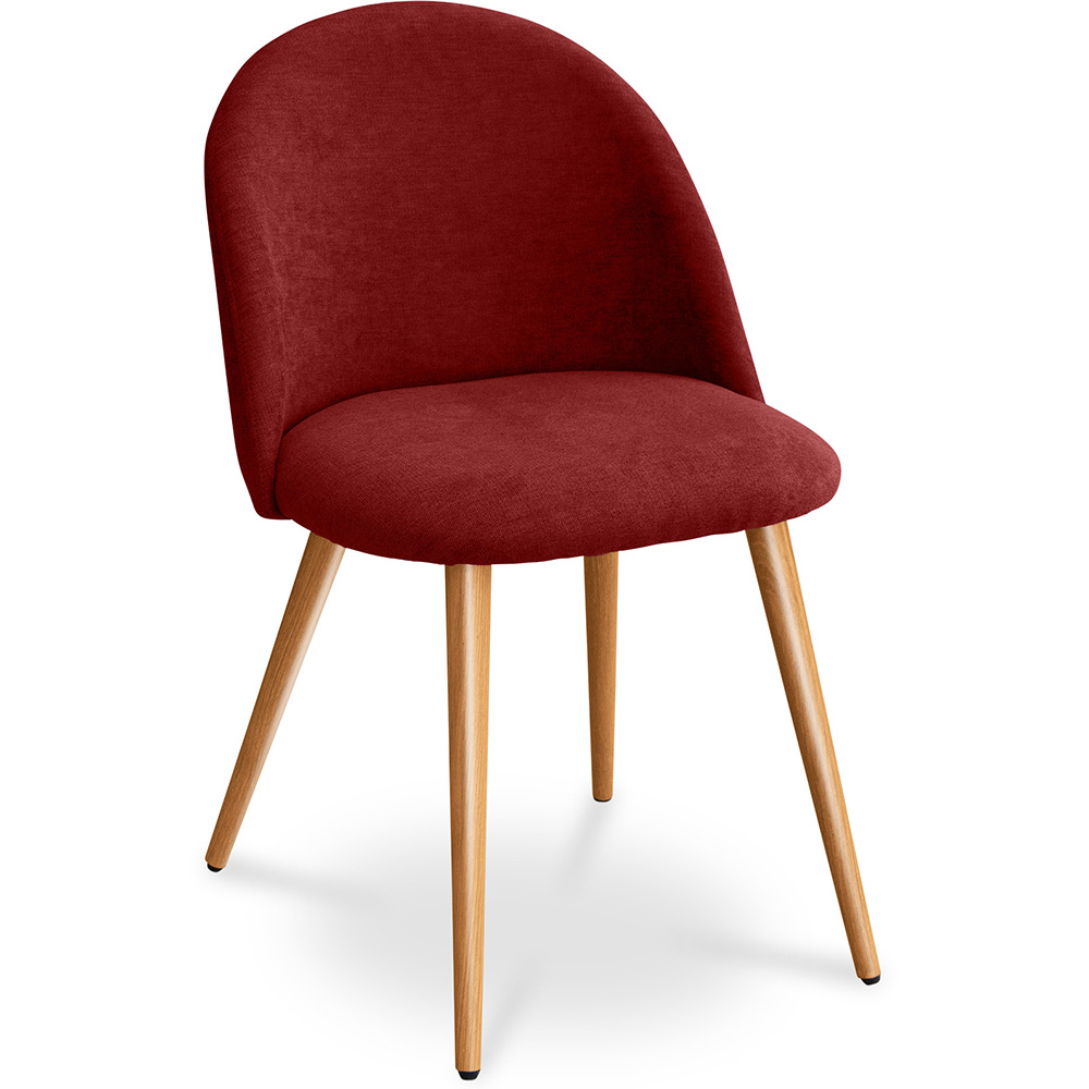  Buy Dining Chair - Upholstered in Fabric - Scandinavian Style - Evelyne Red 59261 - in the EU
