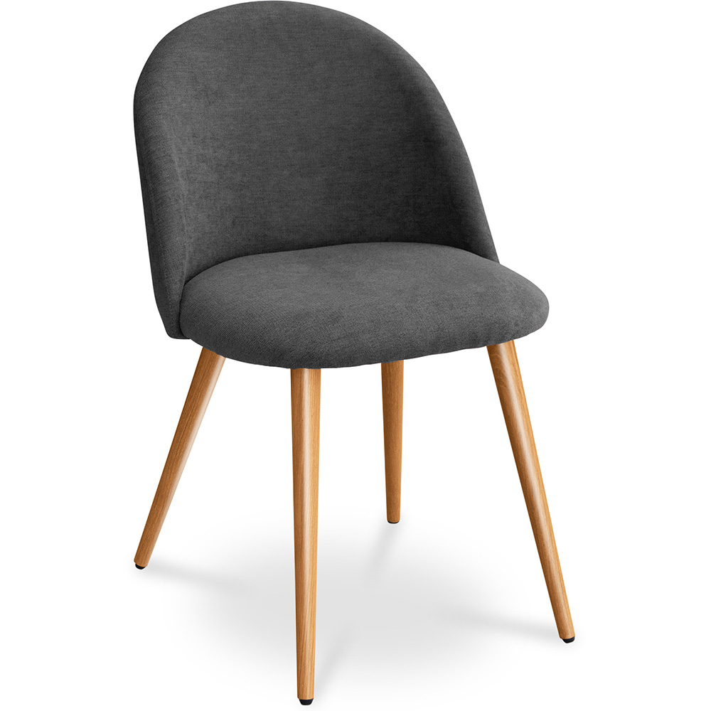  Buy Dining Chair - Upholstered in Fabric - Scandinavian Style - Evelyne Dark grey 59261 - in the EU