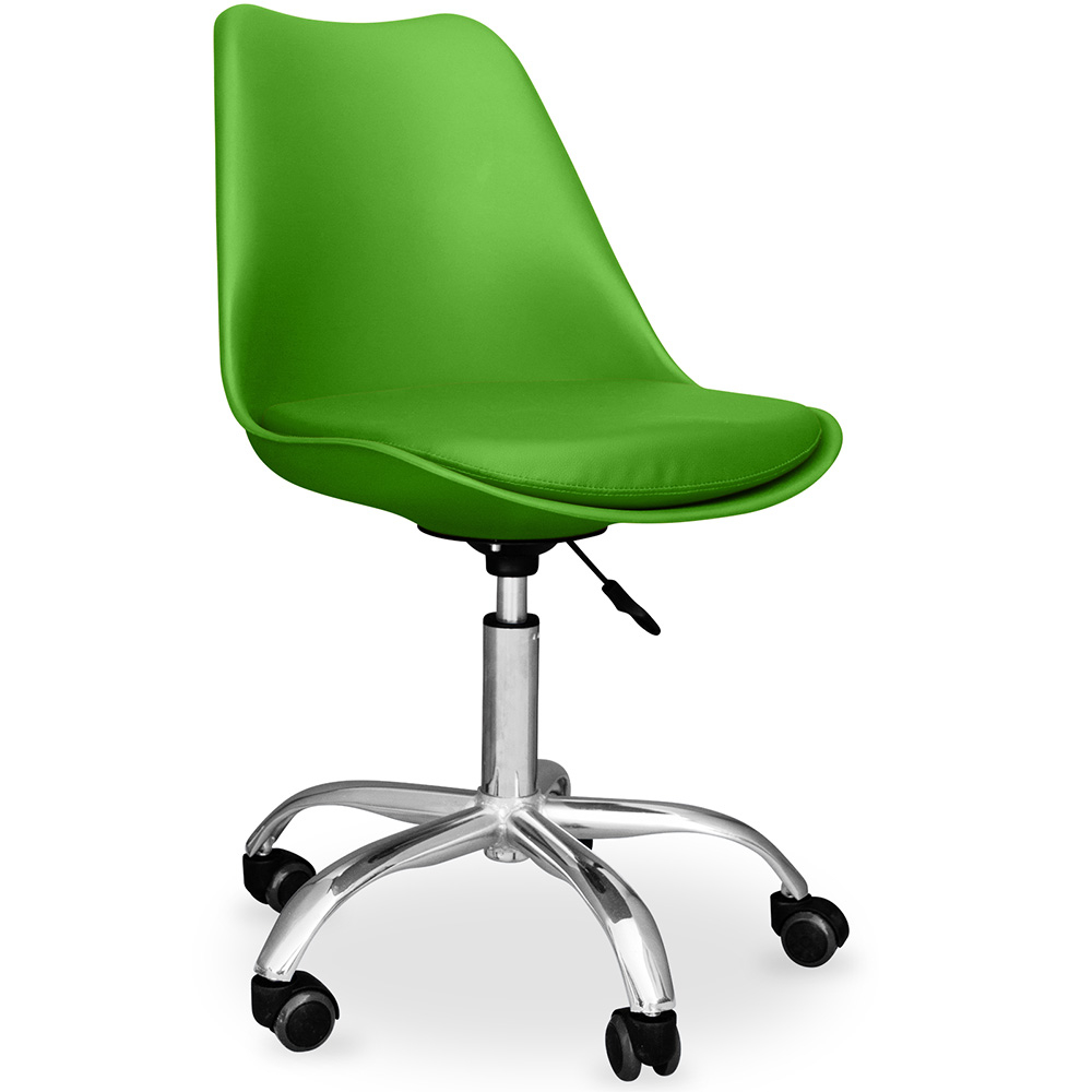  Buy Office Chair with Wheels - Swivel Desk Chair - Tulip Green 58487 - in the EU