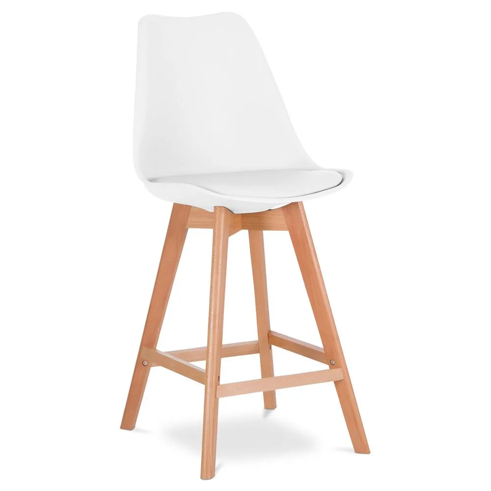 Scandinavian Style Stool - Wooden Legs - Denisse image 8