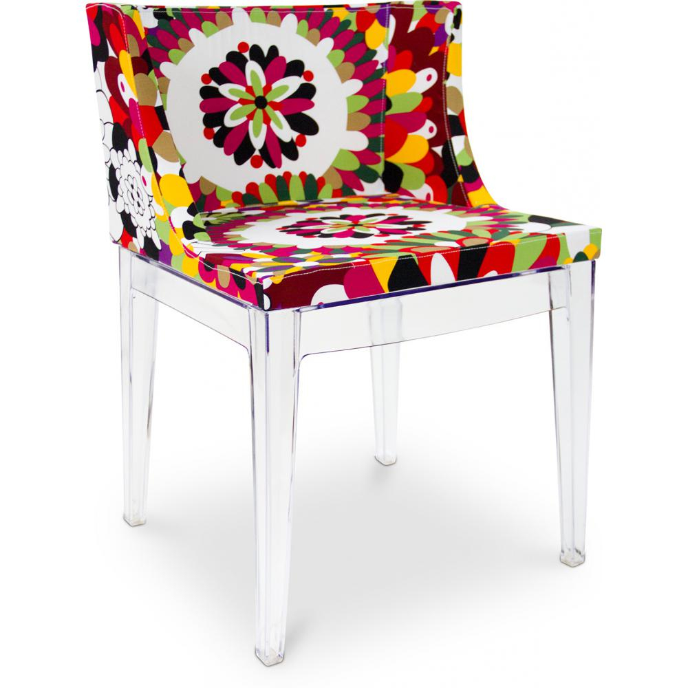 Buy Dining Chair - Transparent Legs - Patterned Design - Miss Style Transparent 31382 - in the EU