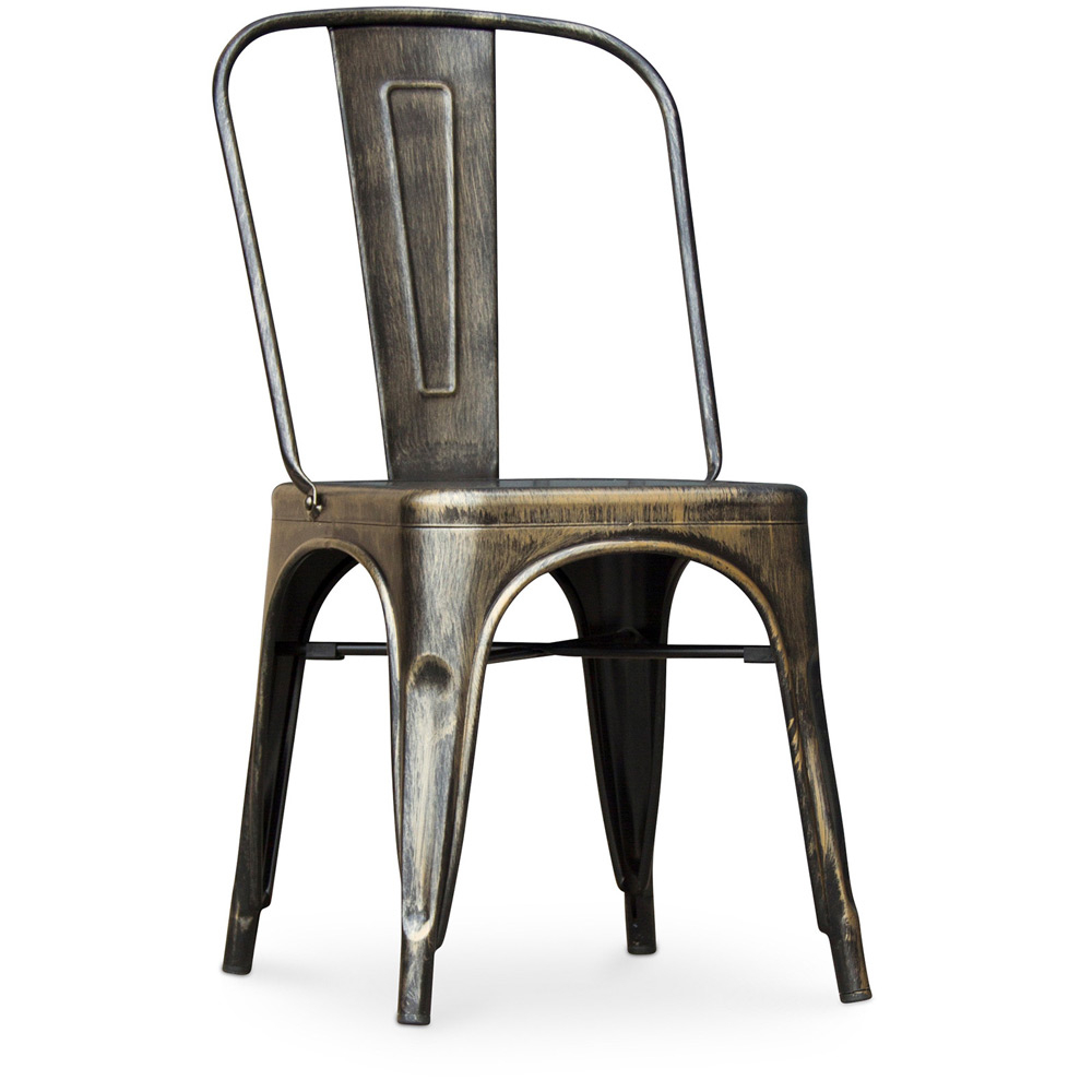  Buy Dining chair Stylix Industrial Design Square Metal - New Edition Metallic bronze 99932871 - in the EU