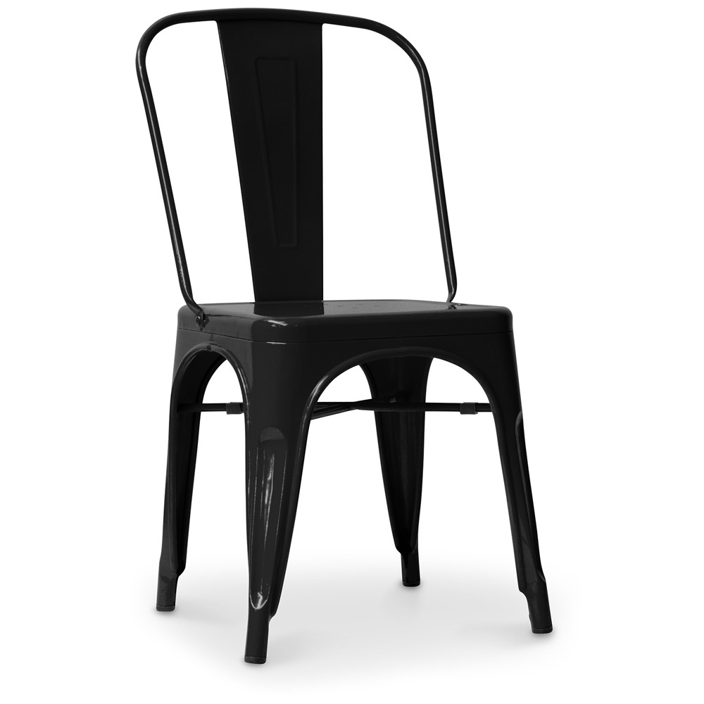  Buy Steel Dining Chair - Industrial Design - New Edition - Stylix Black 99932871 - in the EU
