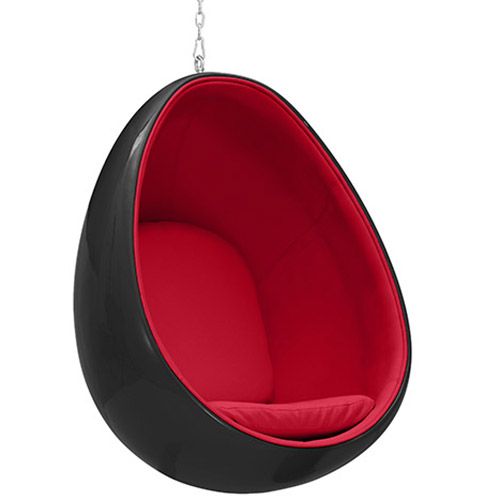 Hanging Egg Chair - Upholstered in Fabric - Eny image 8