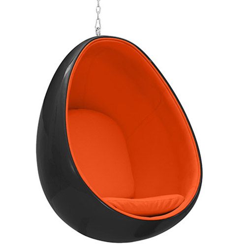 Hanging Egg Chair - Upholstered in Fabric - Eny image 8