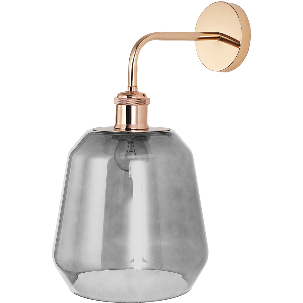  Buy Wall Lamp - Glass Shade - Alessia Grey transparent 59343 - in the EU