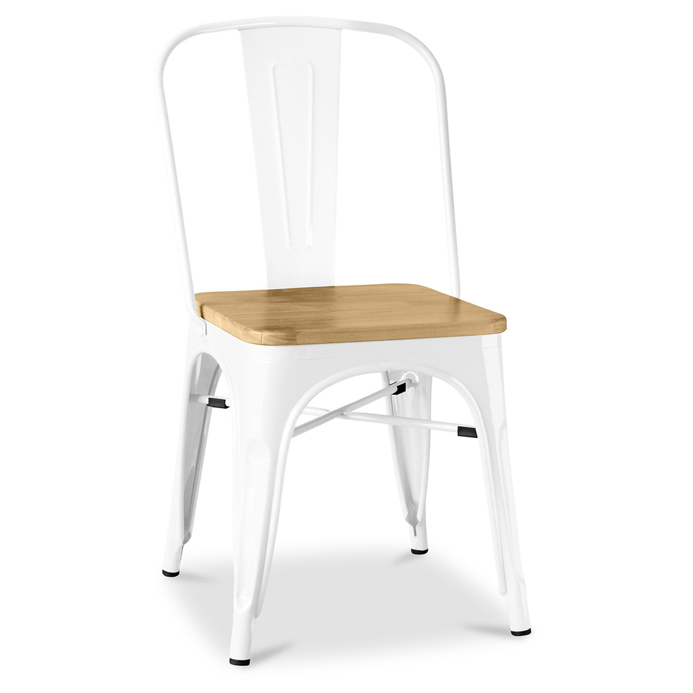  Buy Dining Chair - Industrial Design - Wood & Steel - Stylix White 99932897 - in the EU