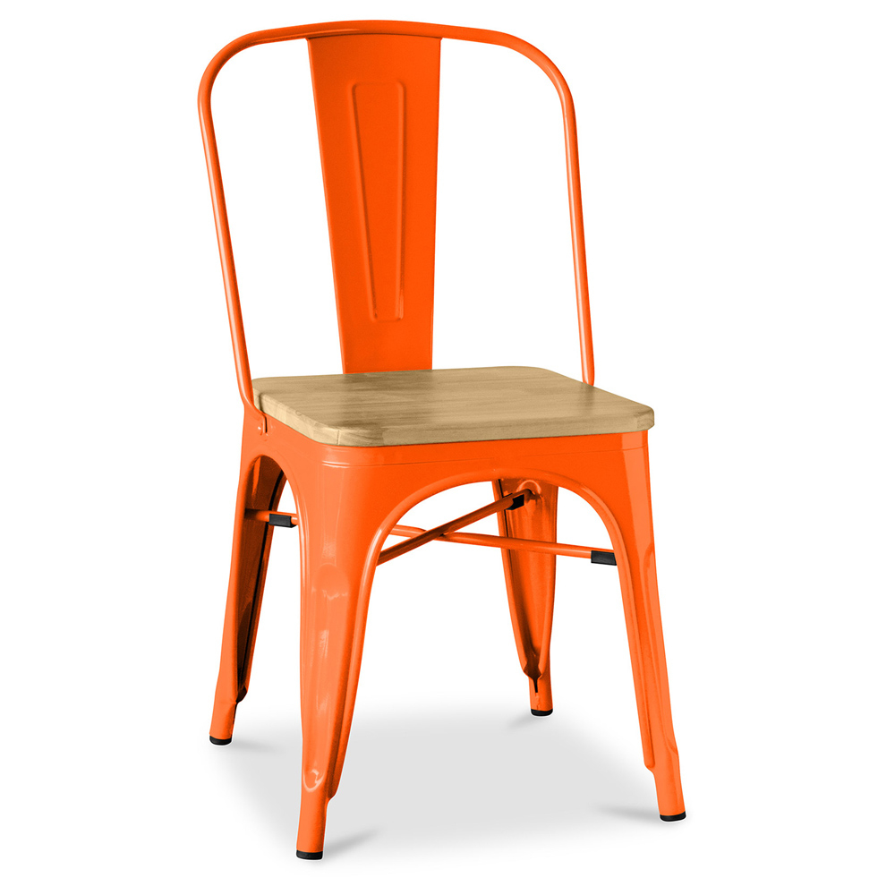  Buy Dining Chair - Industrial Design - Wood & Steel - Stylix Orange 99932897 - in the EU