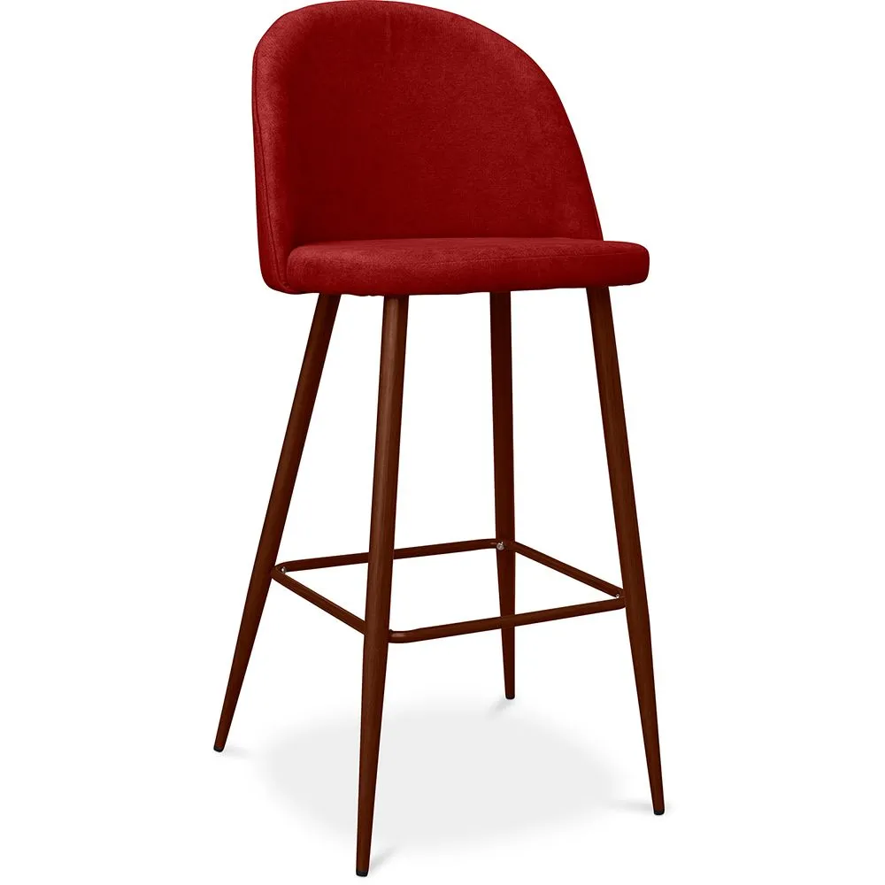 Fabric Upholstered Stool - Scandinavian Design - 76cm - Evelyne image 8