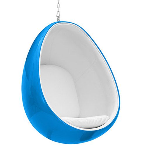 Hanging Egg Design Armchair - Upholstered in Fabric - Eny image 8