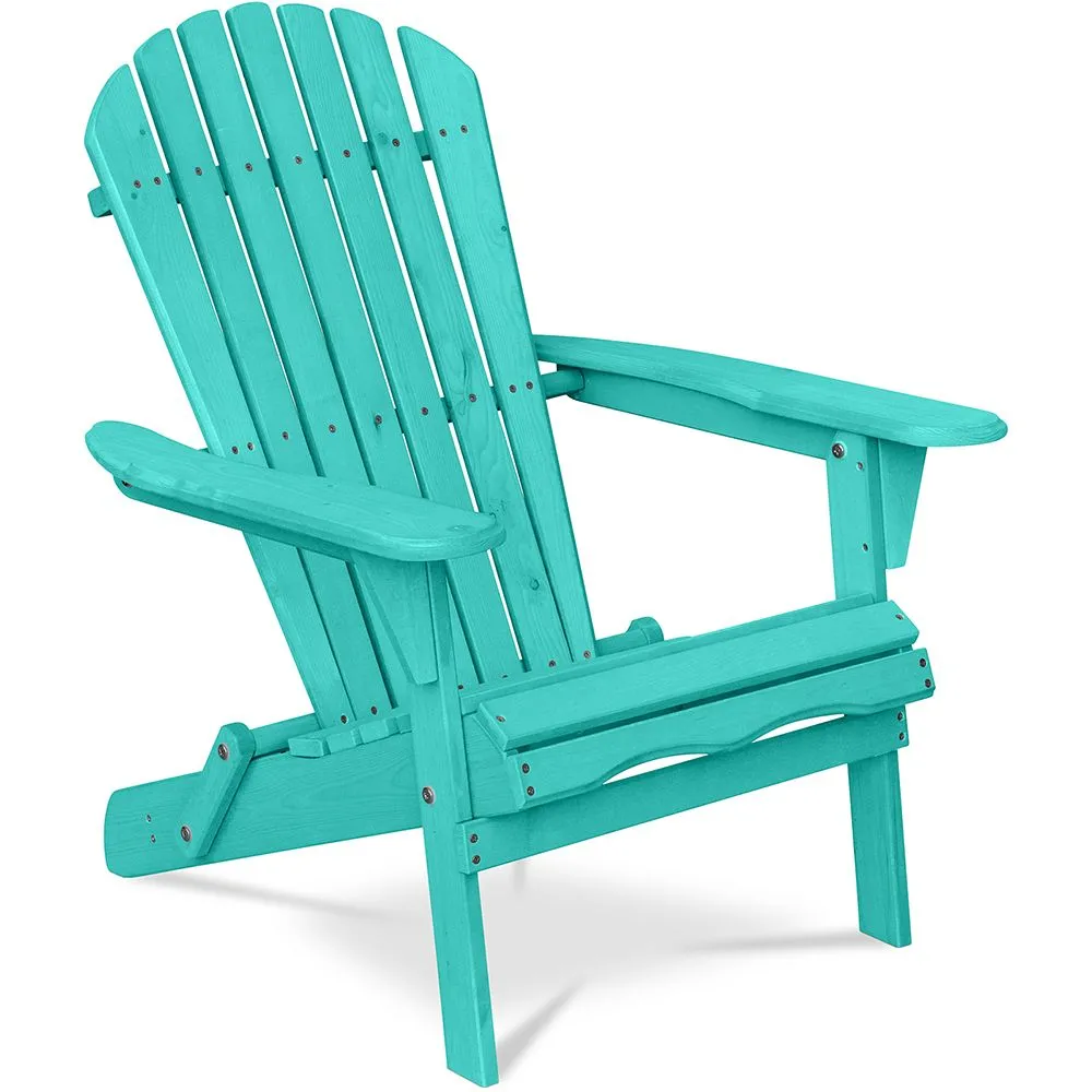 Wooden Outdoor Chair with Armrests - Adirondack Garden Chair - Adirondack image 8