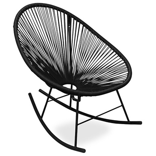  Buy Outdoor Chair - Garden Rocking Chair - Acapulco Black 59411 - in the EU