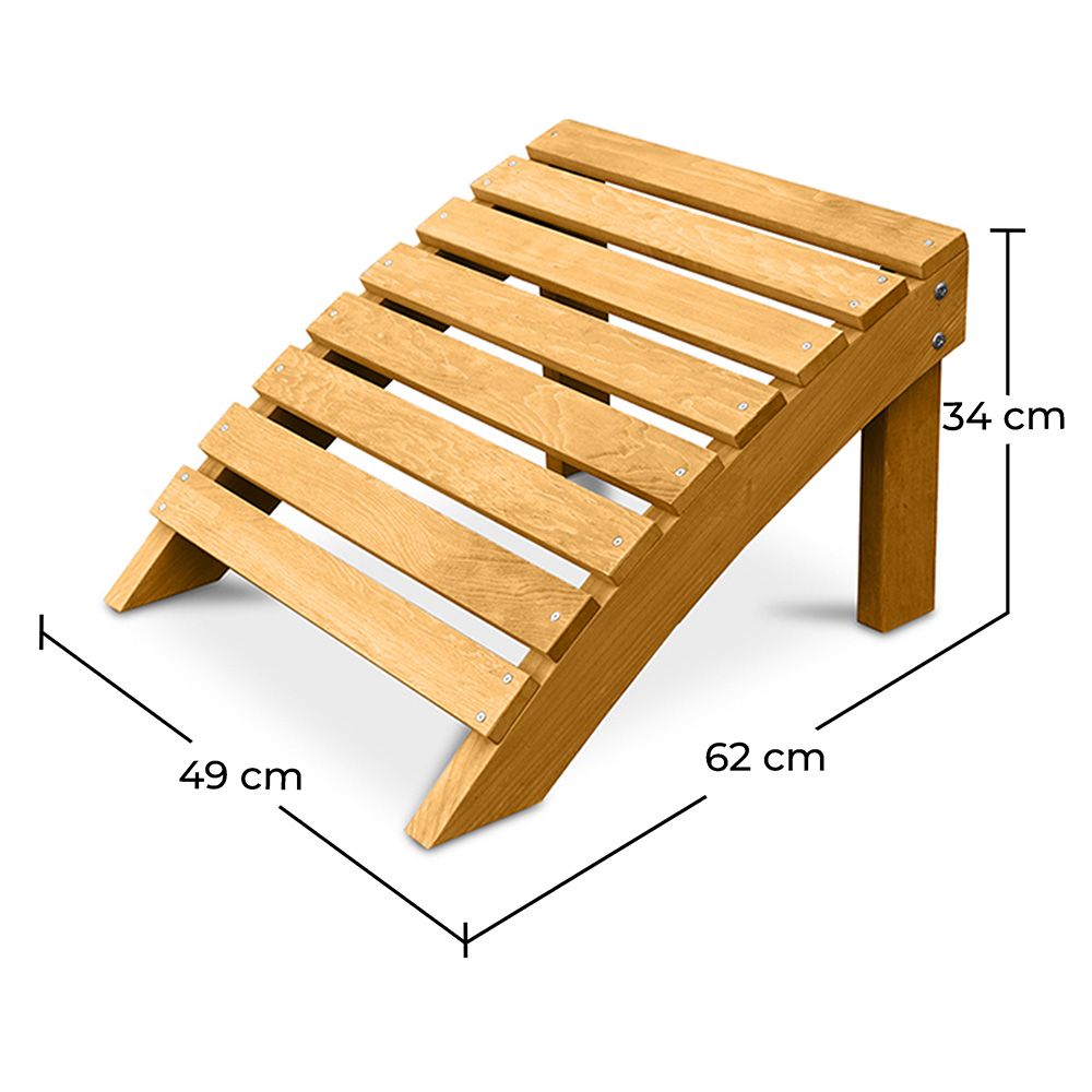 Wooden hot sale outdoor footstool