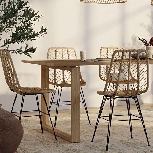Wicker dining room chairs for 2025 sale