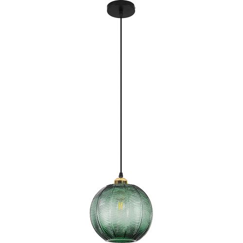 Vintage green glass globe lamp discount