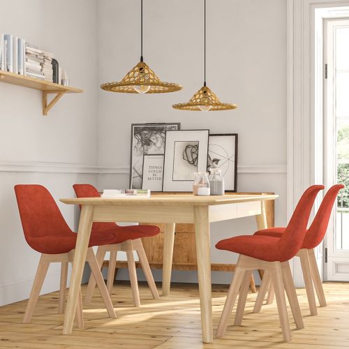 Scandi upholstered clearance dining chairs
