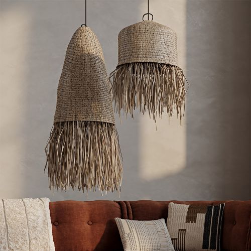 Raffia Ceiling Lamp Boho Bali Design Pendant Lamp Lanui