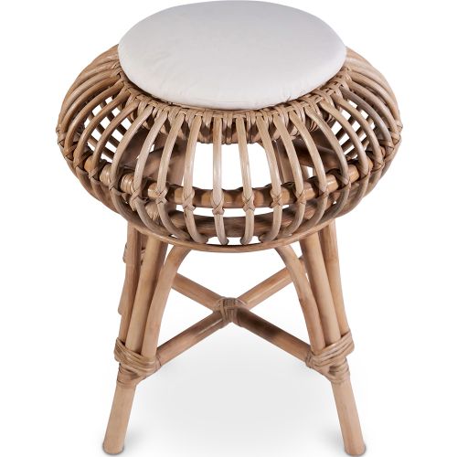 Low on sale rattan stool