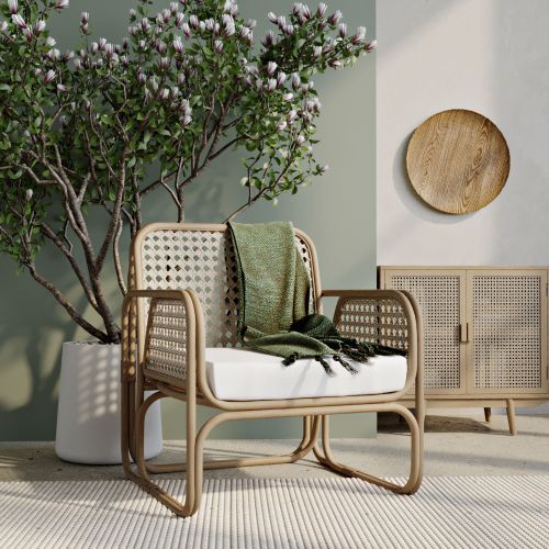Rattan Lounge Chair Design Chair Boho Bali Qawa