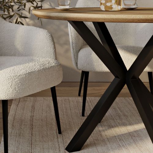 Round metal table online and chairs