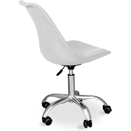Upholstered desk top chair wheels