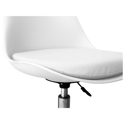 Ikea white desk store chair on wheels