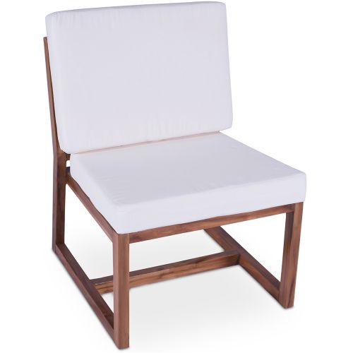 White deals wooden armchair