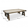 Buy Vintage Industrial coffee table  Natural wood 51314 - prices