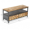 Buy Industrial style mango wooden TV cabinet - Music Natural wood 58896 home delivery