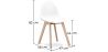 Fabric Upholstered Dining Chair - Scandinavian Style - Denisse image 7