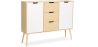 Wooden Sideboard - Scandinavian Design - 3 drawers - Roger image 7