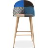 Patchwork Upholstered Stool - Scandinavian Style - Evelyne image 7