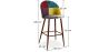 Patchwork Upholstered Stool - Scandinavian Style  - Ray image 7