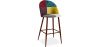 Patchwork Upholstered Stool - Scandinavian Style  - Ray image 7