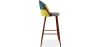 Patchwork Upholstered Stool - Scandinavian Style  - Ray image 7