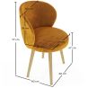 Designer Armchair - Upholstered in Velvet - Yuna image 7
