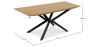 Pack Industrial Design Wooden Dining Table (220cm) & 8 Bouclé Upholstered Dining Chairs - Evelyne image 7
