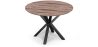 Round Dining Table - Industrial - Wood and Metal - Bayron image 7