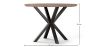 Round Dining Table - Industrial - Wood and Metal - Bayron image 7