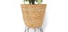 Round Floor Planter - Boho Style - 46 CM - Firna image 7