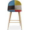 Patchwork Upholstered Stool - Scandinavian Style - 66cm - Evelyne image 7