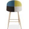 Patchwork Upholstered Stool - Scandinavian Style - 66cm - Evelyne image 7