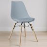 Dining Chair with Cushion - Scandinavian Design and Wooden Legs - Skögur image 7