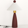 Table Lamp with Wooden Base and White Cement Shade - Ambiana image 7