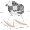 Rocking chair Nordic-style Patchwork– Upholstered in Fabric – Patchwork Sam  image 7