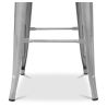 Industrial Design Bar Stool with Backrest - Wood & Steel - 76cm - Stylix image 7