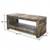 Buy Vintage industrial coffee table wood Natural wood 51308 - prices